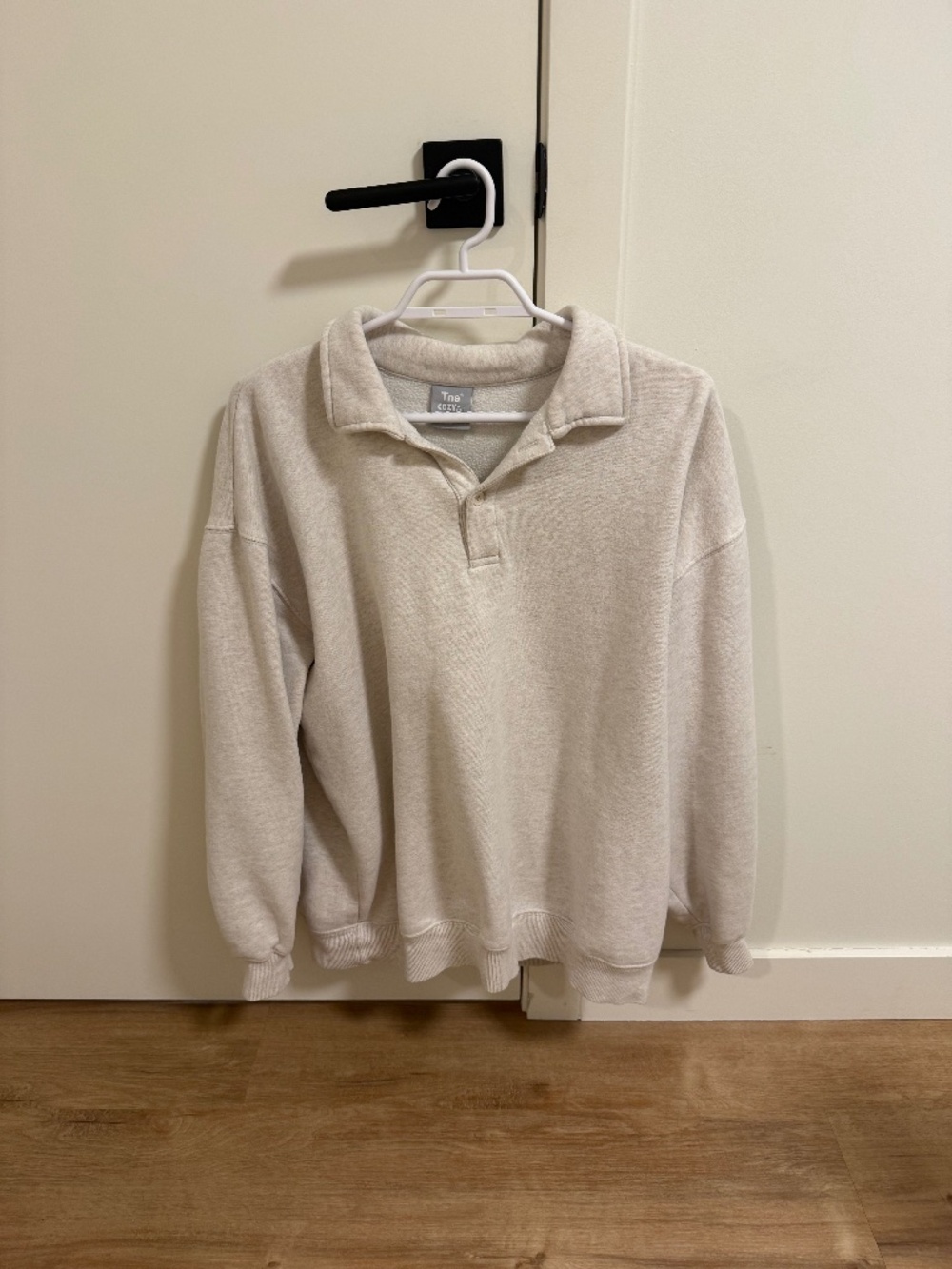 TNA CozyFleece Oatmeal Polo Sweater Size 2 (matching sweats posted!)